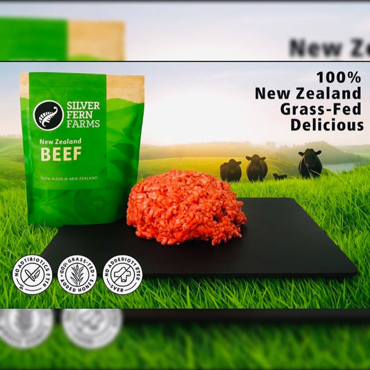 Silver Fern - New Zealand - Ground Beef Patties. Grass-Fed Chuck (80-20)