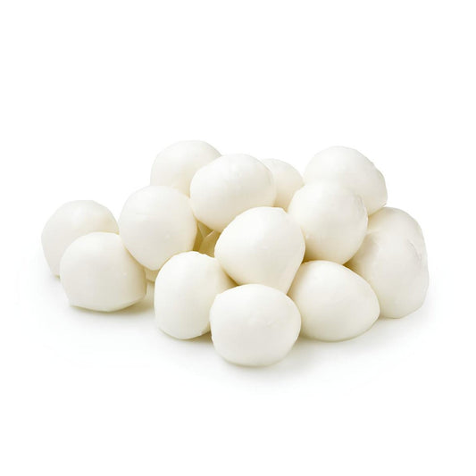 Fior di Latte Bocconcini (Valle di Latte Brand) - Italian - Fresh Mozzarella Curds.