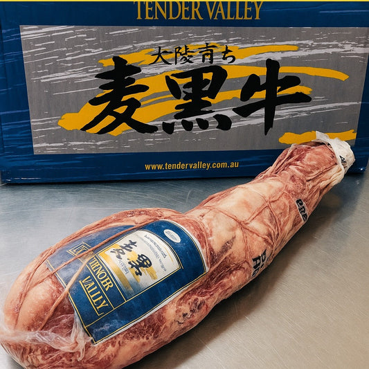 Tender Valley - Australian - Black Angus Tenderloin. MB3+ Grain-Fed 200 Days.