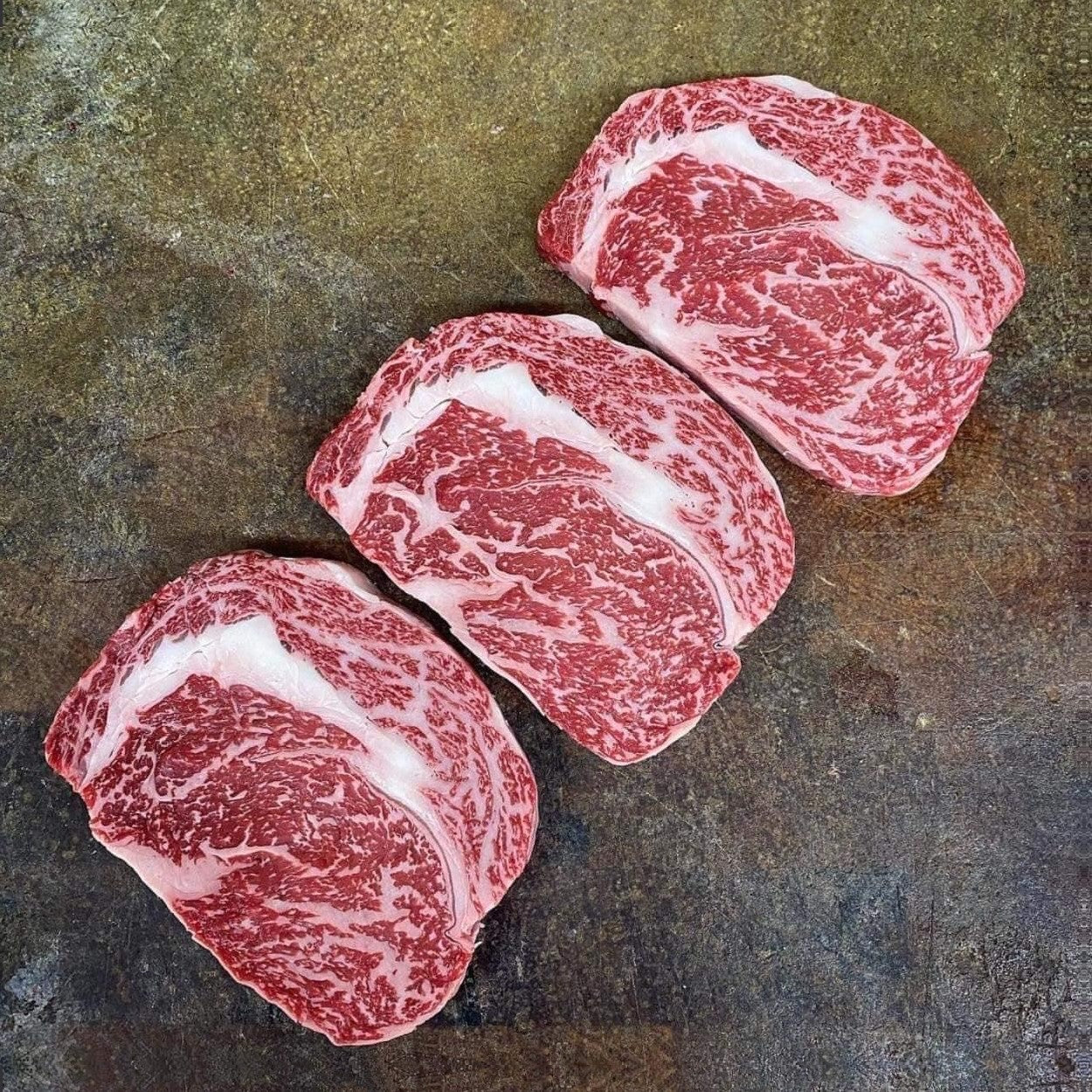 Jac Wagyu - Australian - Full-Blood Ribeye. MB8/9 Grain-Fed 400 Days.