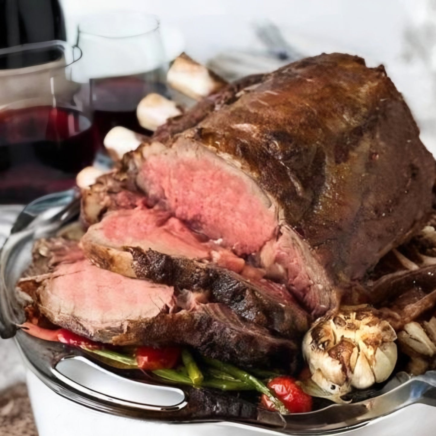 Swift USA - USDA Certified Prime Ribeye Roast (Bone-In). MB4 Grain-Fed