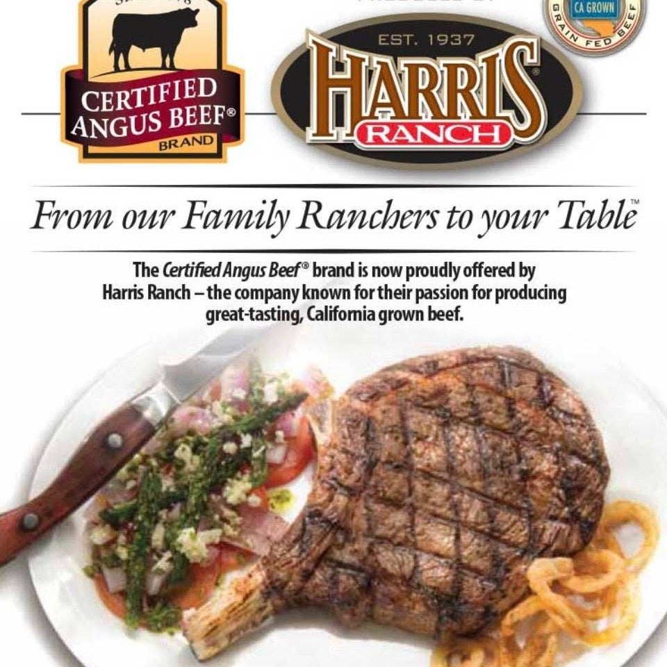 Harris Certified Angus Beef - USA - USDA Certified Choice Cowboy Ribeye (Bone-In Ribeye). MB3 Grain-Fed