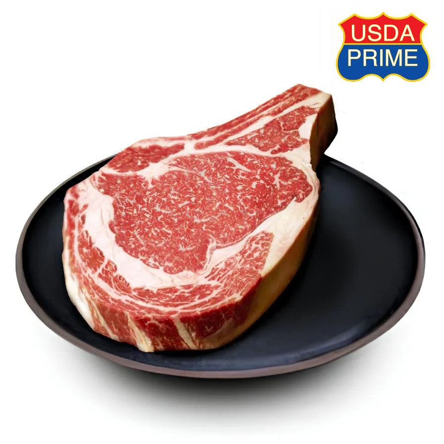 Swift USA - USDA Certified Prime Classic Ribeye (Bone-In Ribeye). MB4 Grain-Fed