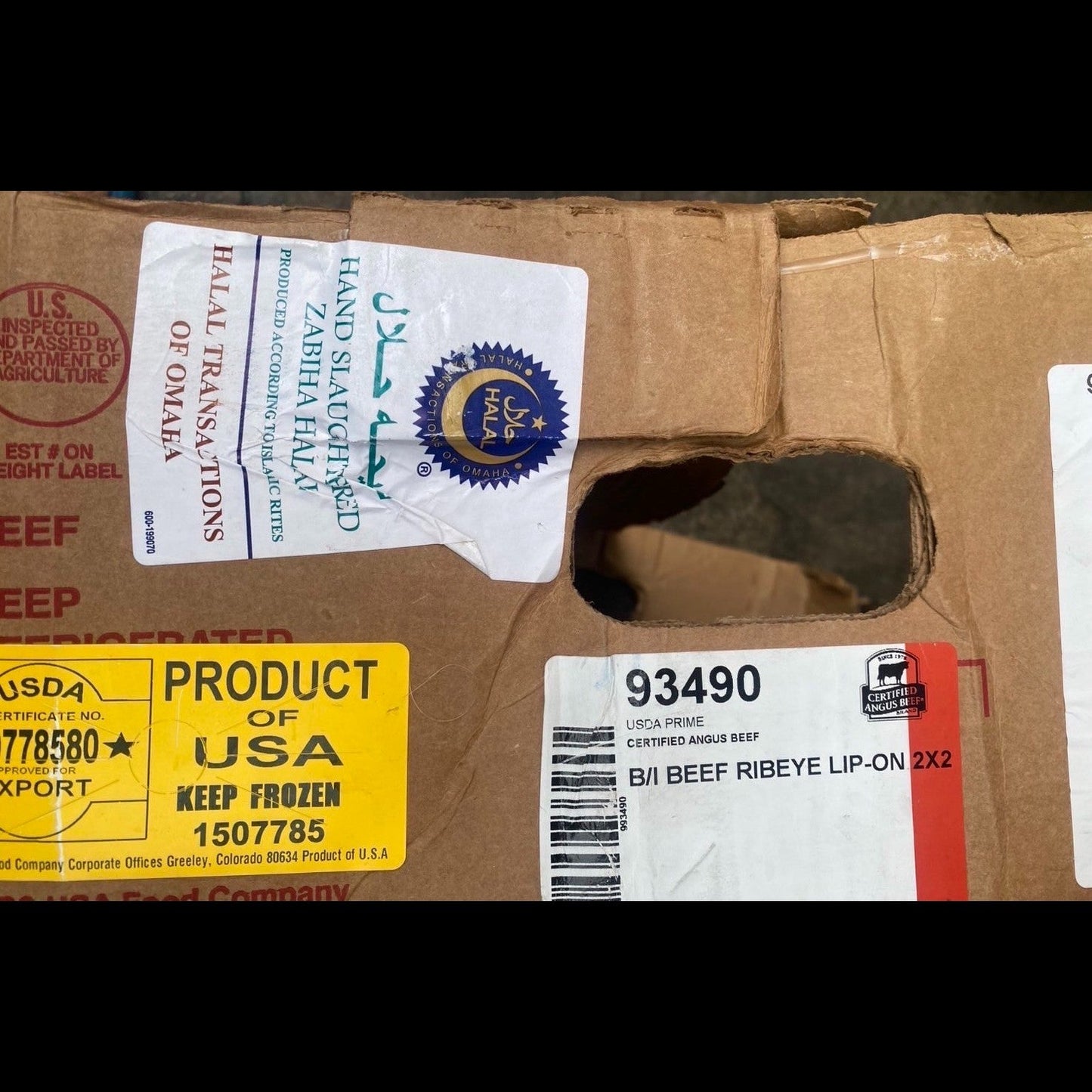 Swift USA - USDA Certified Prime Classic Ribeye (Bone-In Ribeye). MB4 Grain-Fed