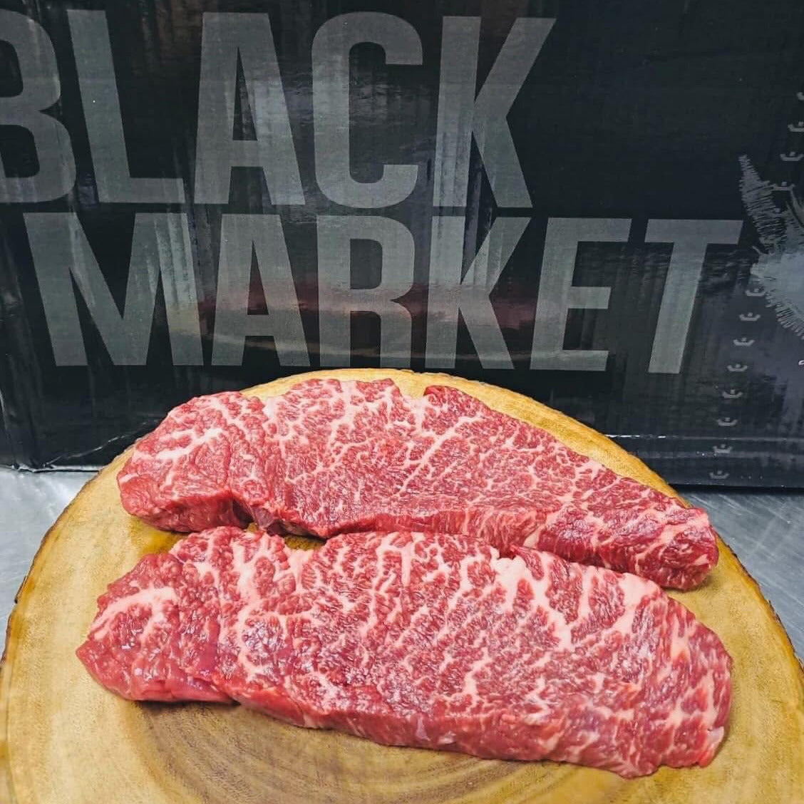Rangers Valley Black Market - Australian - Prime Black Angus Denver Steak. MB5+ Grain-Fed