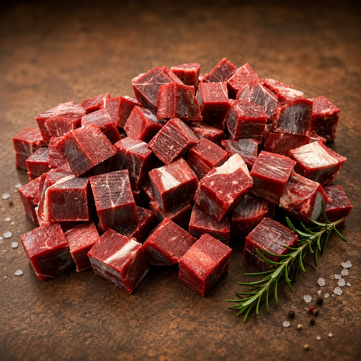 Silver Fern New Zealand Chuck Stew Cubes Grass-Fed 1pc x 1kg (±50g) – Bangkok Beef