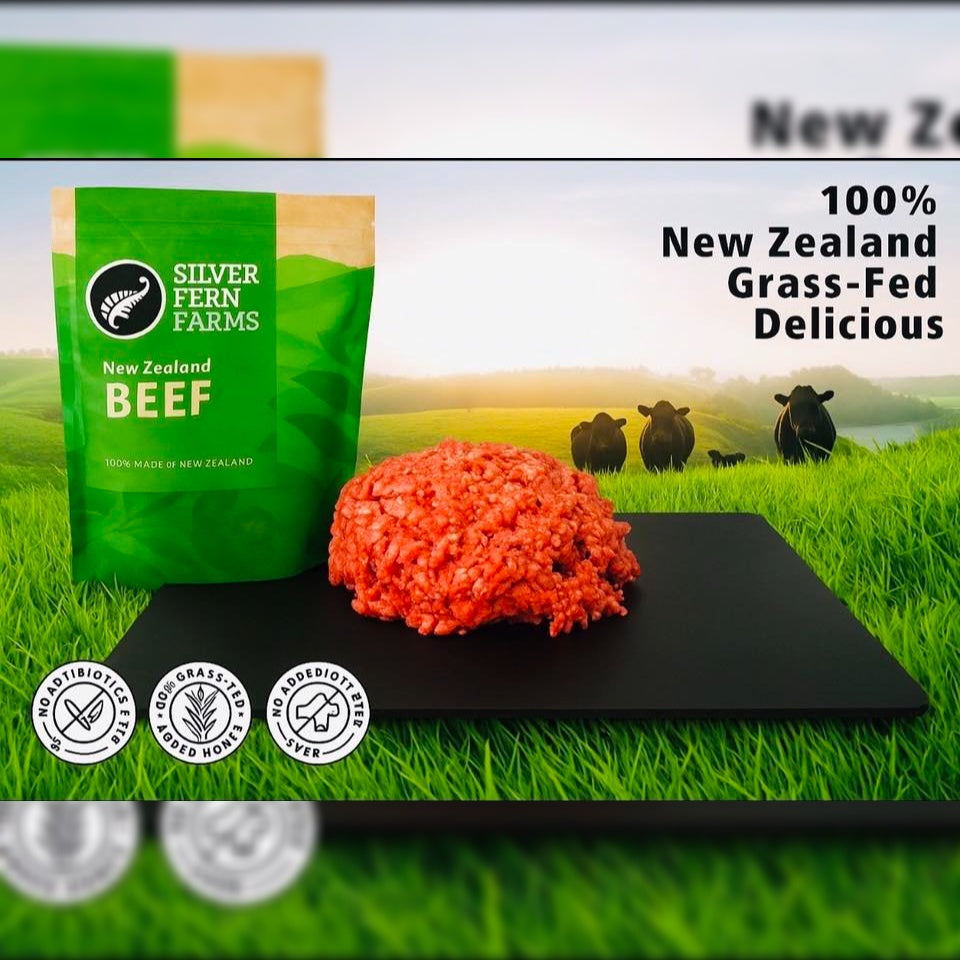 Silver Fern - New Zealand - Ground Beef Patties. Grass-Fed Chuck (80-20)