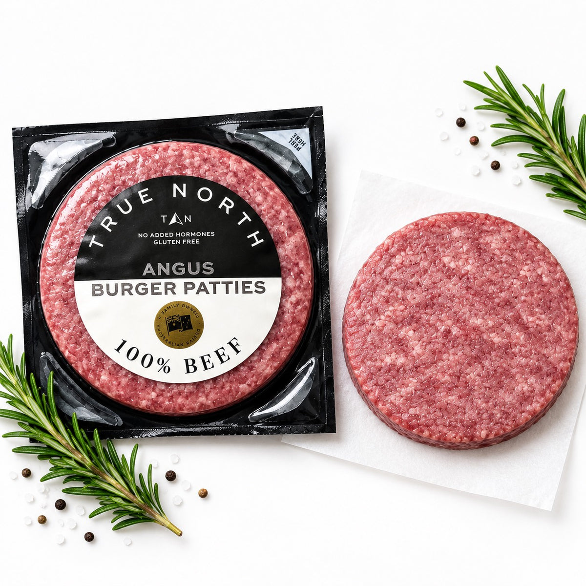 True North Australian Angus Ground Beef Patties Grain-Fed (75-25) 1-Pack (150g x 1 Patty) – Bangkok Beef