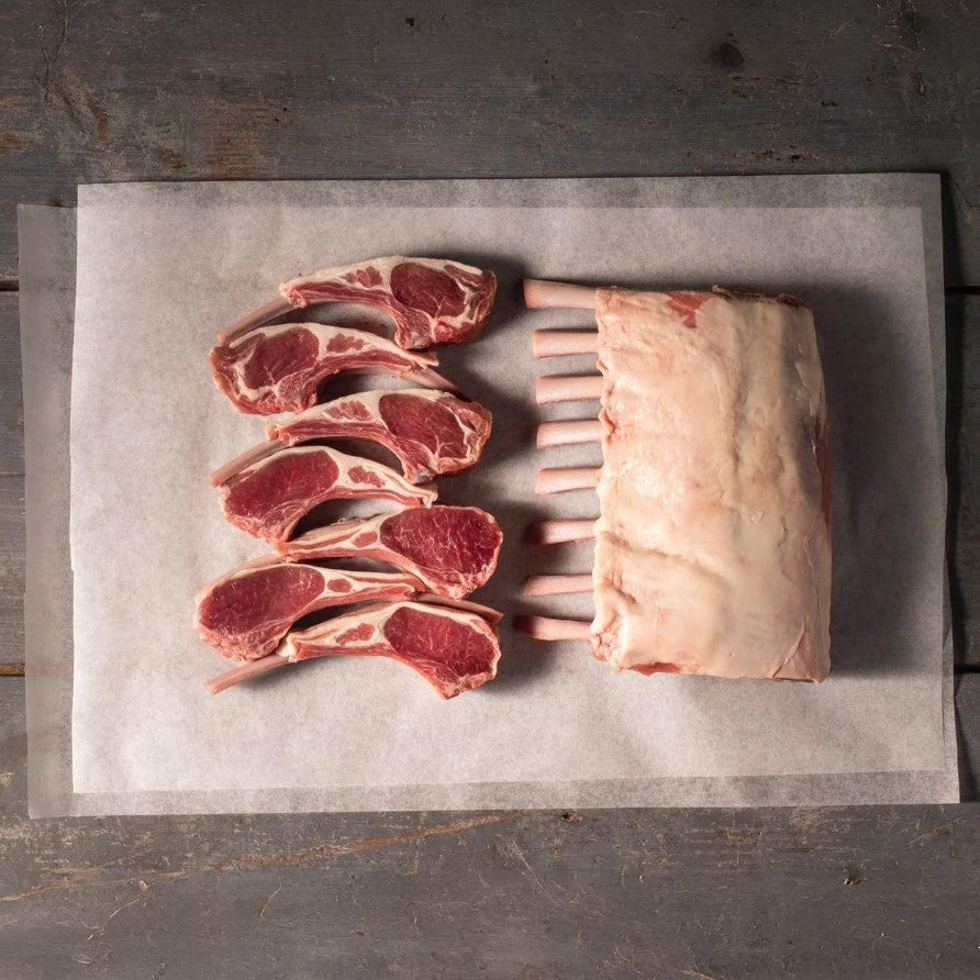 Pure South - New Zealand - Frenched Lamb Rack. Grass-Fed Without Chine Bone - World Champion