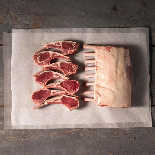 Pure South - New Zealand - Frenched Lamb Rack. Grass-Fed Without Chine Bone - World Champion