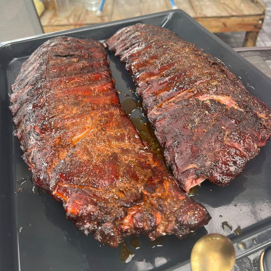 Free Range Baby Back Pork Ribs.