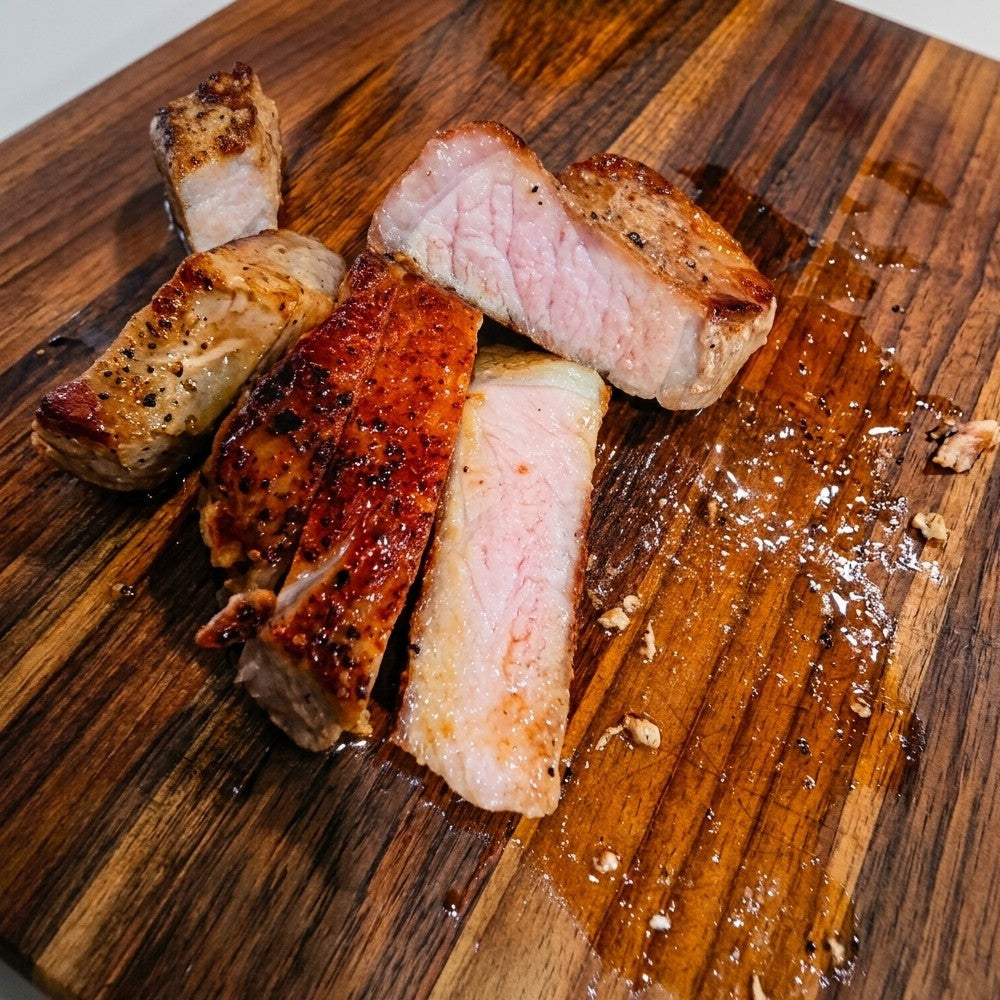 Iberico Pork Loin 4pc x 250g (1Kg ±50g) – Bangkok Beef