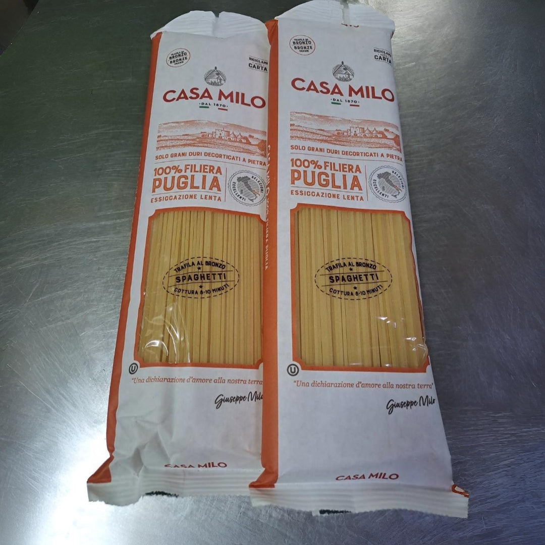 Casa Milo - Italian - Spaghetti. Authentic Italian pasta imported from Puglia. Buy one Get one (500g each)