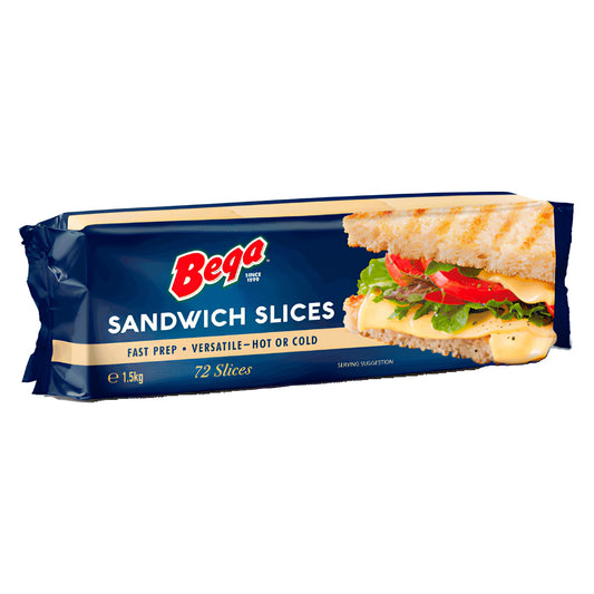 BEGA - Australian - Coloured Burger Slice Cheese. 84 Slices